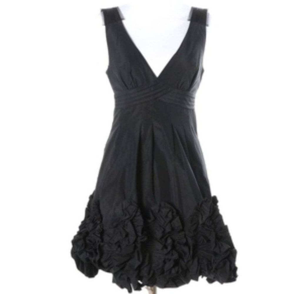 EUC BCBG Max Azria Black Cocktail Dress Sz 6